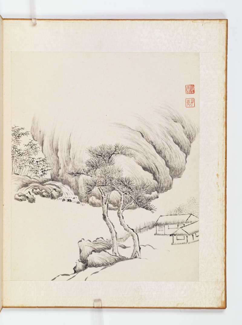 同治丙寅（1866年）作 张之万 墨笔山水册 - 图13