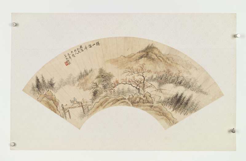 庚寅（1890年）、丁卯（1927年）作 任颐、袁培基、周镛 山水三帧 - 图8