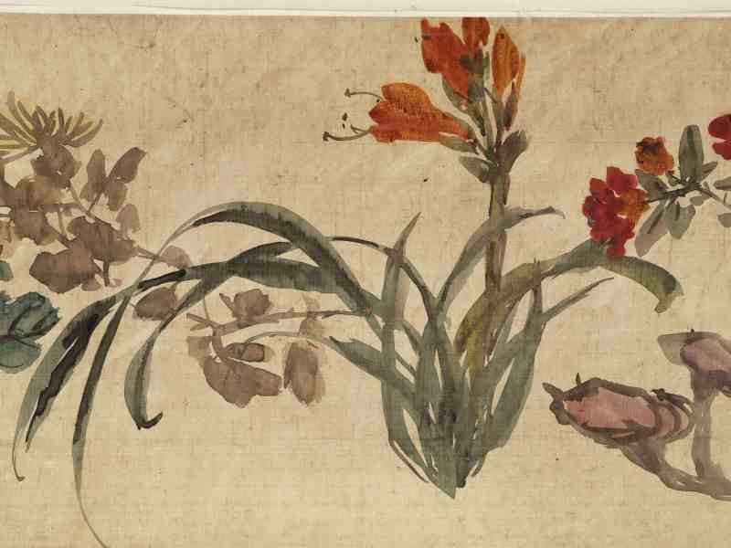 1737年作 黄慎（款） 花卉卷 - 图13