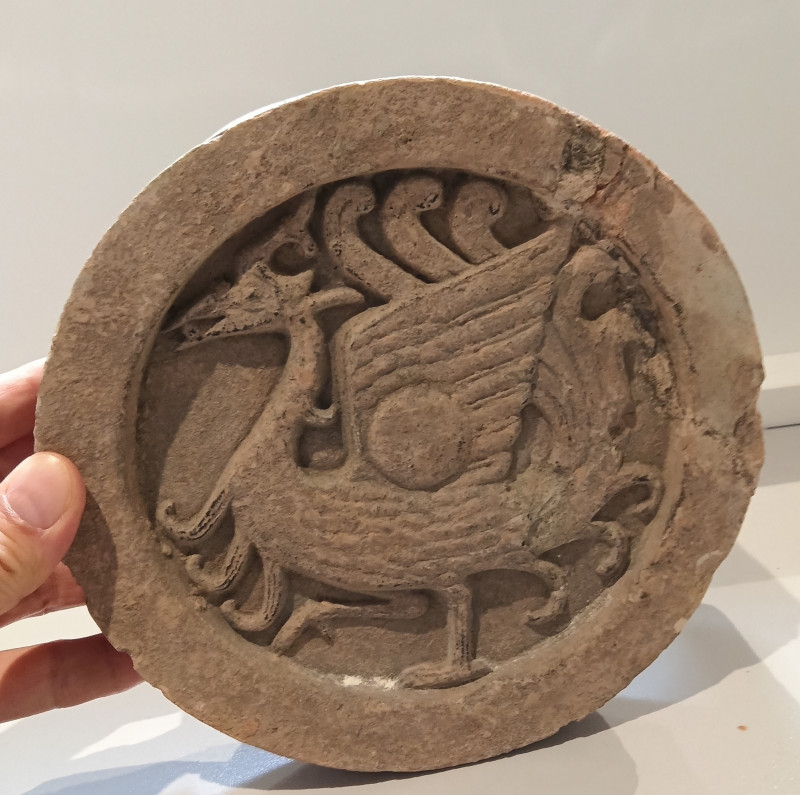 漢 朱雀白虎瓦當一對 - 图8