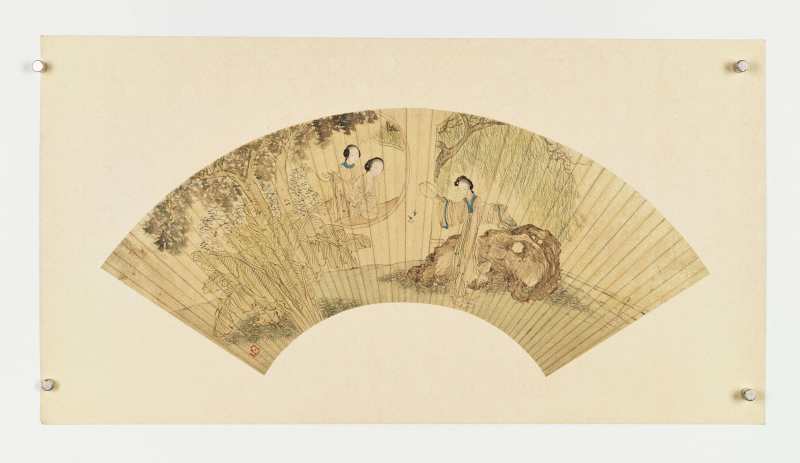 庚寅（1890年）、丙子（1876年）作 沙馥 人物花鸟五帧 - 图8
