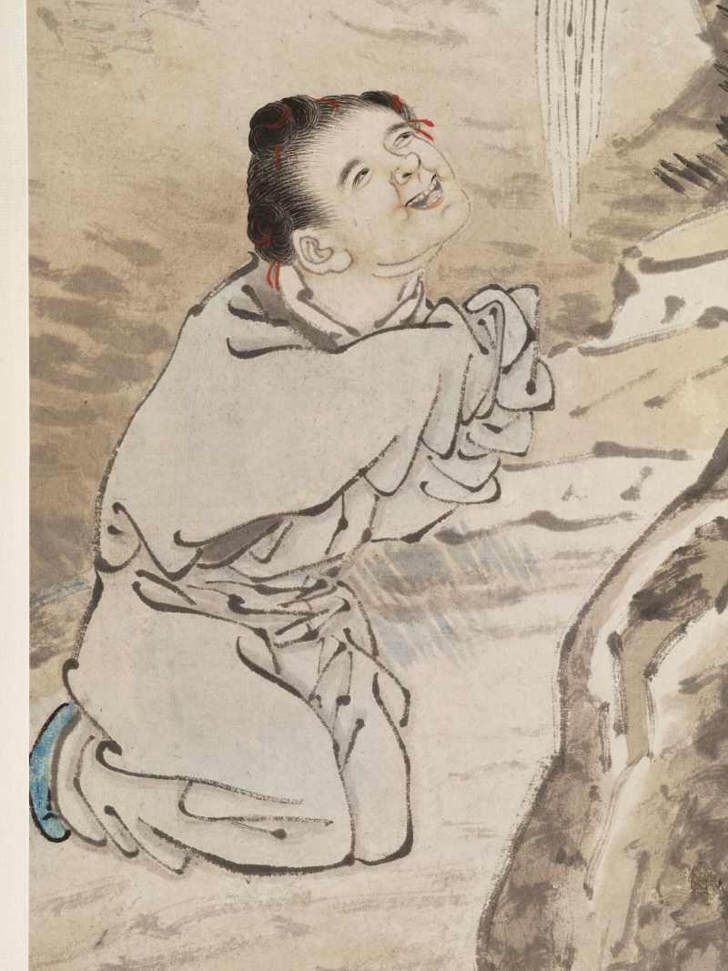 乙未（1895年）作 陆鹏 人物四屏 - 图15