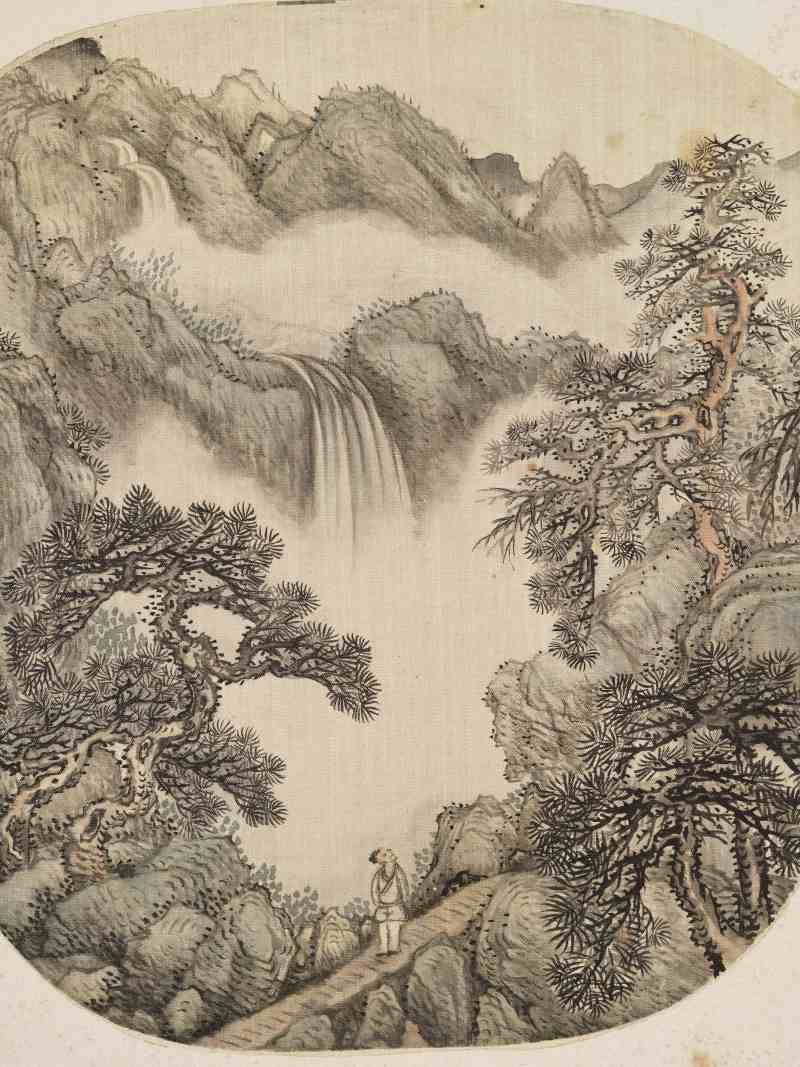 癸酉（1813年）作 汪圻（款）、姜壎、金雯 山水人物六帧 - 图12
