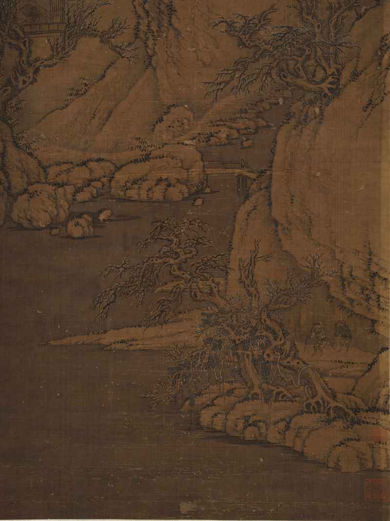 乾隆乙亥（1755年）作 沈锦 雪岩沽酒 - 图6