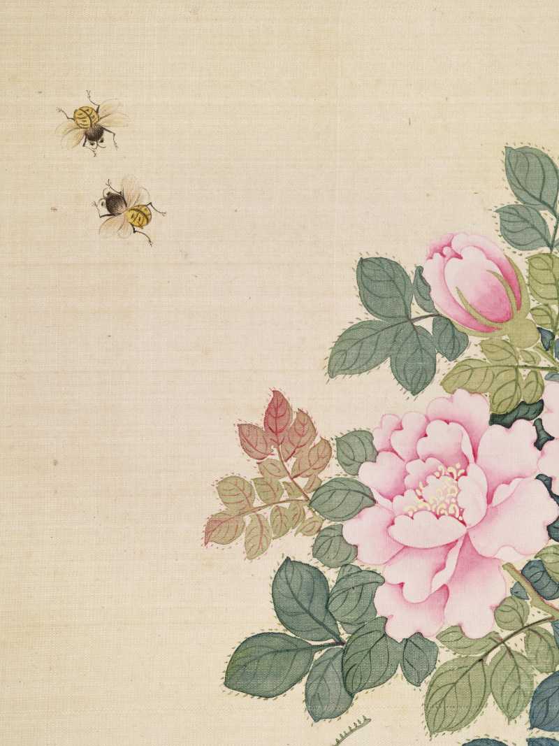 丁酉（1897年）作 梁德润、孙毓汶 花卉草虫册 - 图57