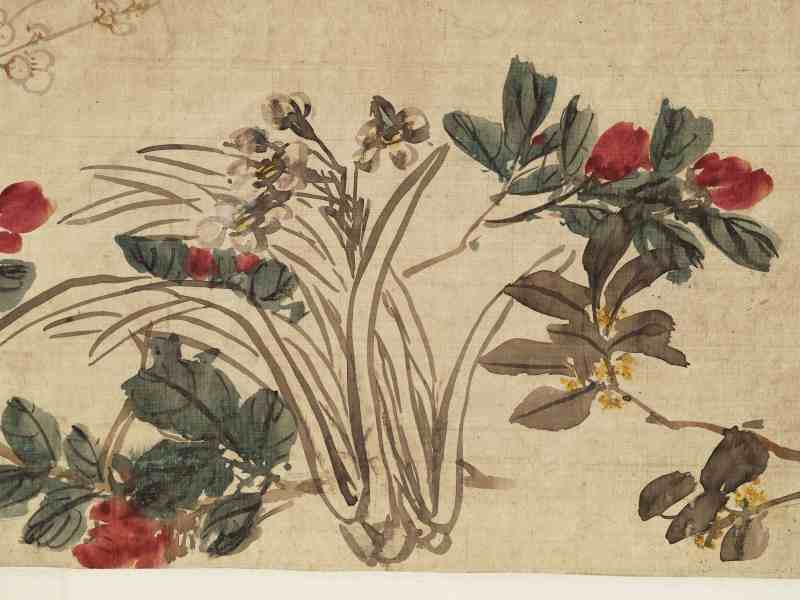 1737年作 黄慎（款） 花卉卷 - 图15