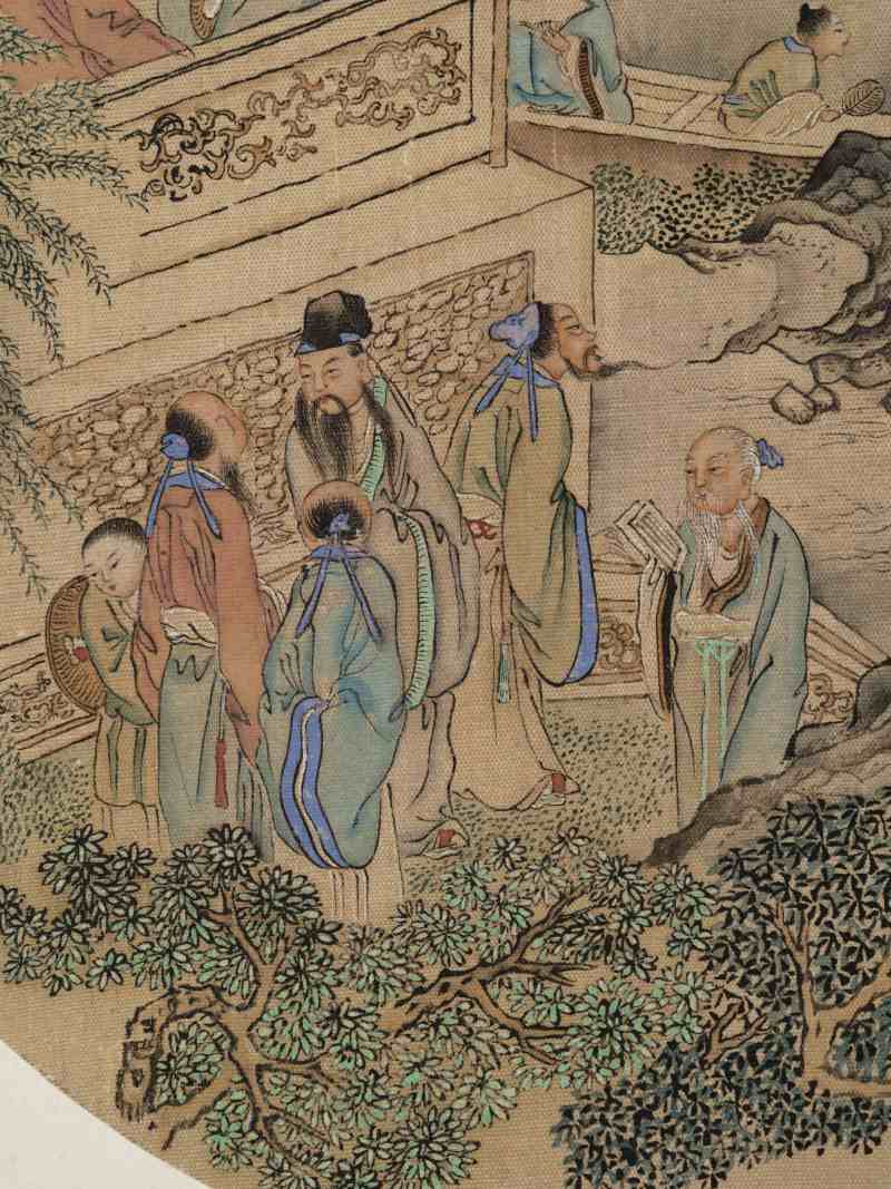 癸酉（1813年）作 汪圻（款）、姜壎、金雯 山水人物六帧 - 图47