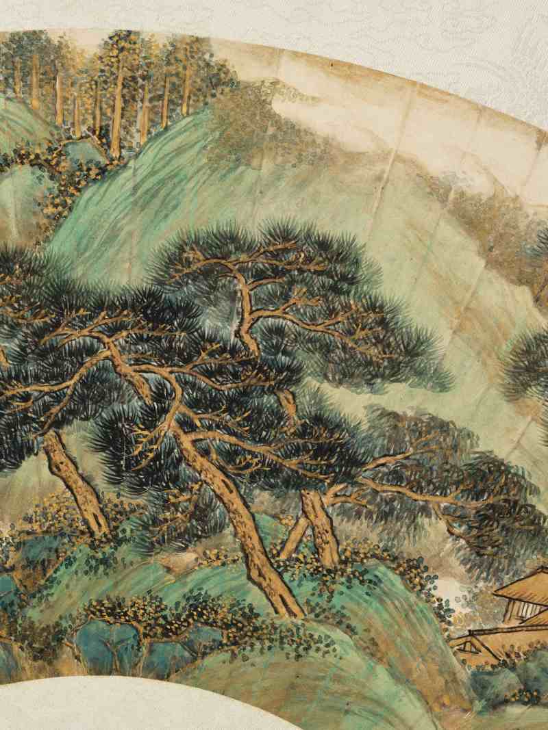 甲申（1944年）、丙戌（1946年）作 陈达、尤小云 山水二帧 - 图4