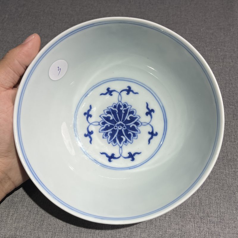 清光绪青花缠枝莲纹碗 - 图10