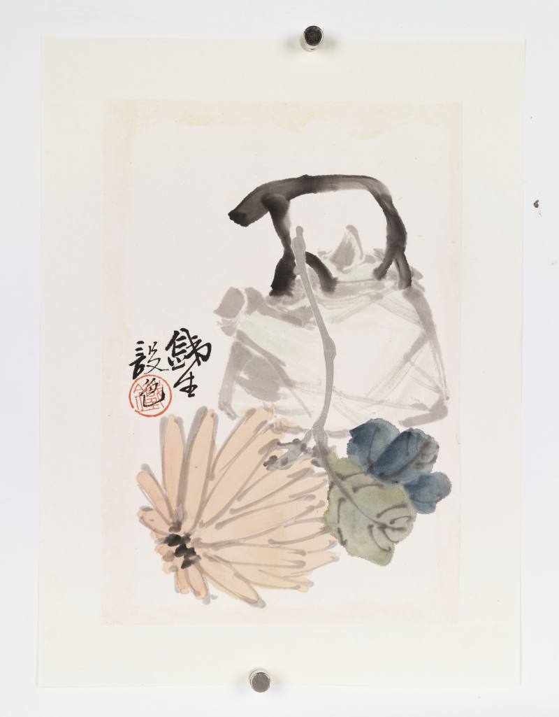 癸丑（1913年）作 张光梅 花卉果蔬册 - 图15