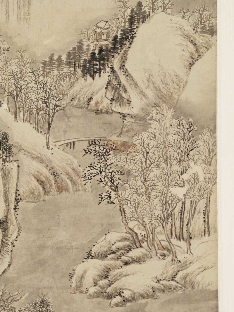 文伯仁（款） 雪岭行旅 - 图6