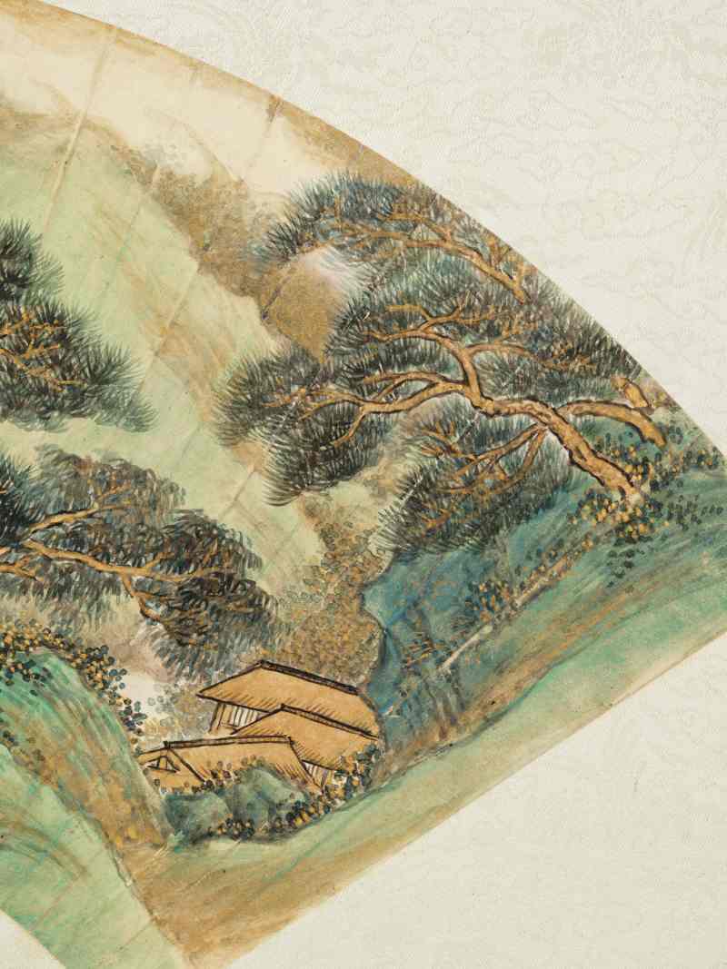 甲申（1944年）、丙戌（1946年）作 陈达、尤小云 山水二帧 - 图5