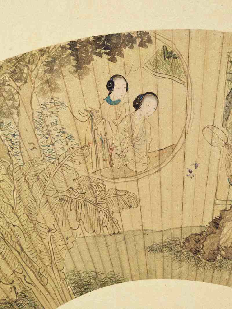 庚寅（1890年）、丙子（1876年）作 沙馥 人物花鸟五帧 - 图10