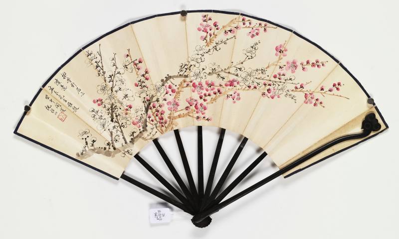 癸卯（1963年）作 阮性山 双色梅花·隶书 - 图2