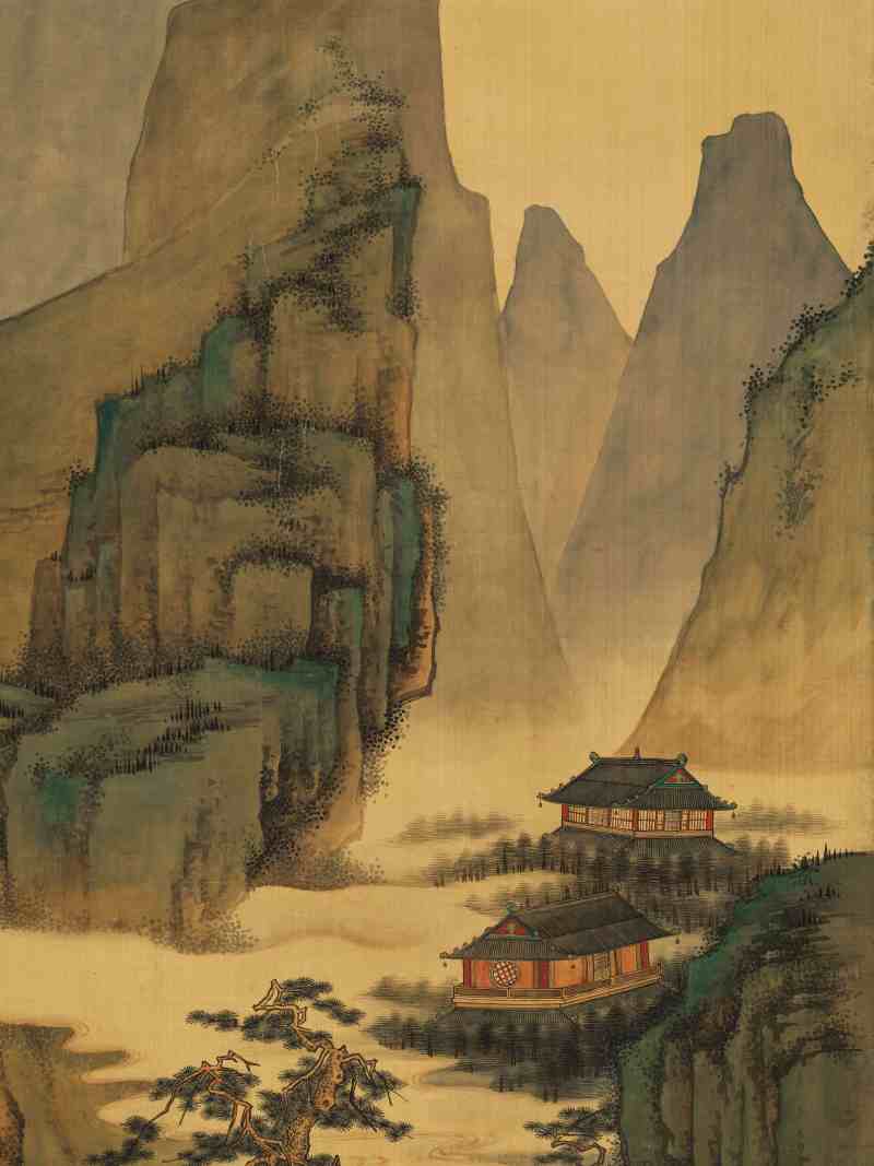 关槐（款） 仙山图 - 图10