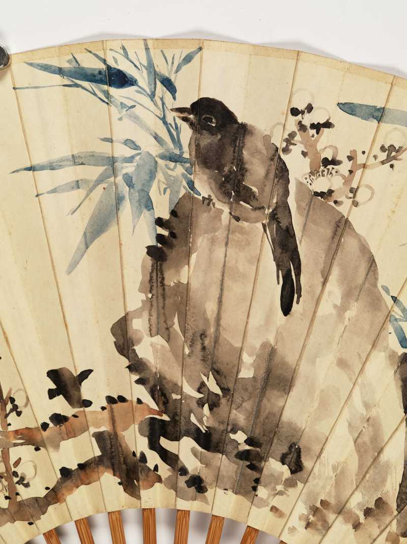 沈尹默、沈迈士 双清鸟雀·行书 - 图3