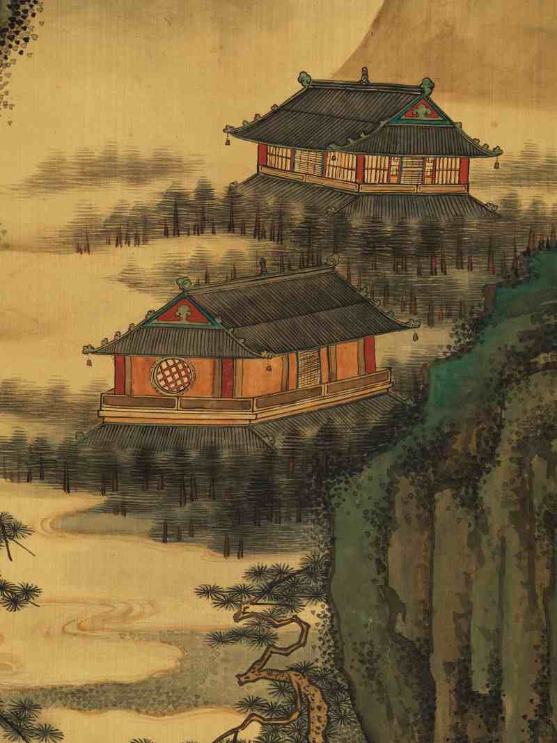 关槐（款） 仙山图 - 图11