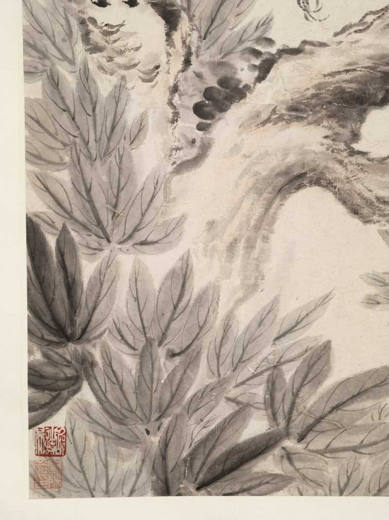 丁巳（1737年）作 华嵒（款） 枫飘禽讶图 - 图5