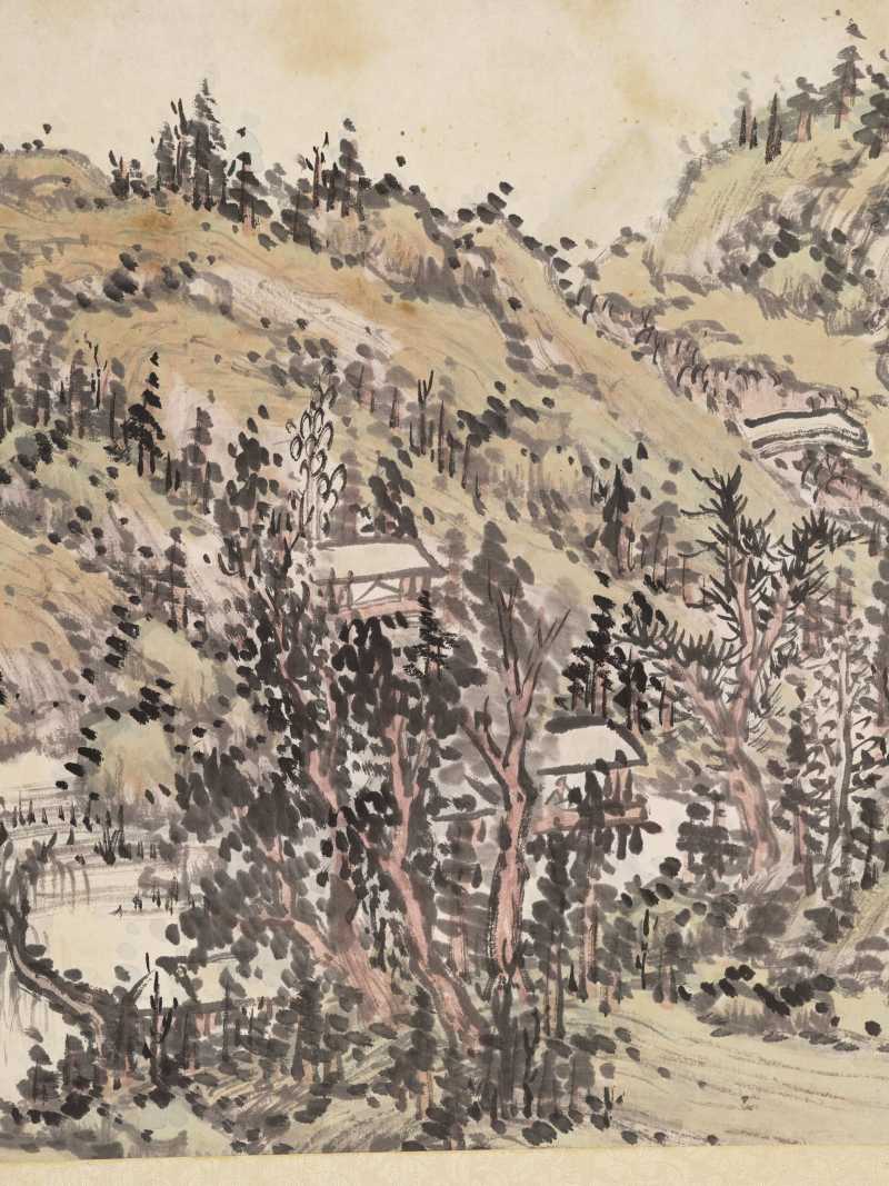 乙亥（1875年）作 陈若木、程庭鹭、胡铁梅等 山水人物七帧 - 图23