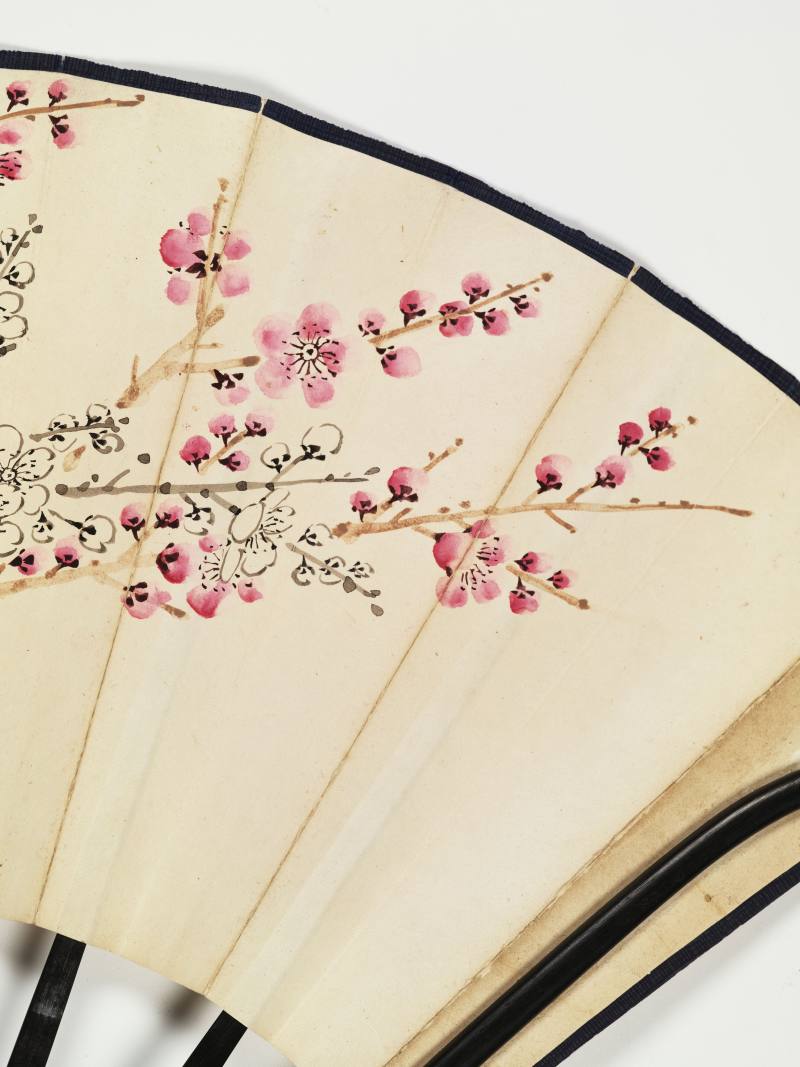 癸卯（1963年）作 阮性山 双色梅花·隶书 - 图4