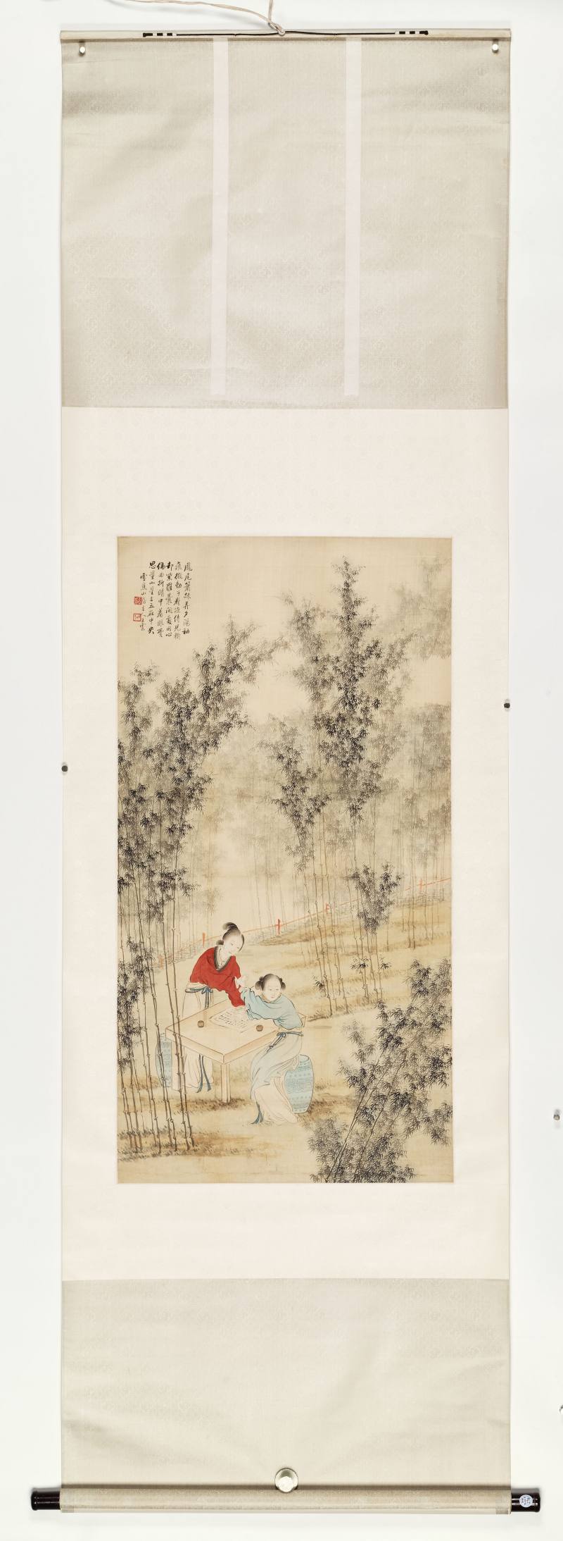 王云 竹园弈棋 - 图2