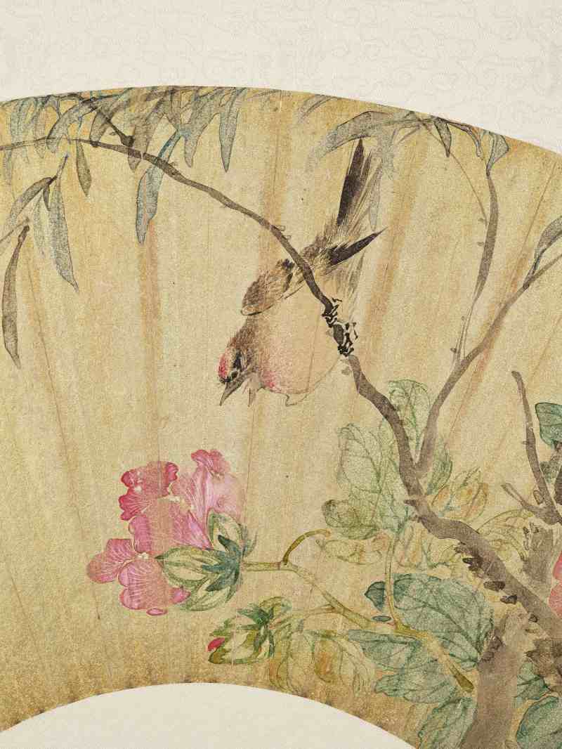 庚寅（1890年）、丙子（1876年）作 沙馥 人物花鸟五帧 - 图28