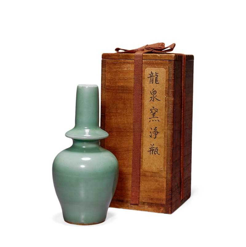 南宋龍泉青釉吉字瓶 - 图2