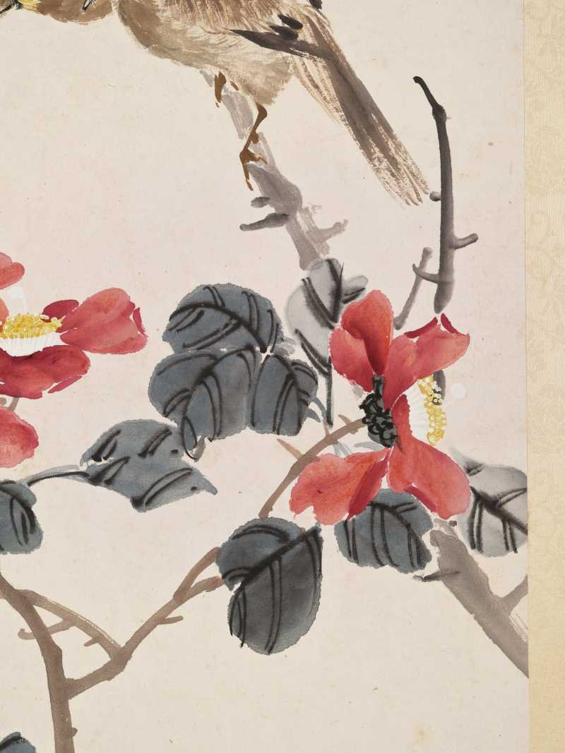 癸酉（1933年）、庚辰（1940年）、1941年作 朱文侯、叶潞渊、王师子等 各家花卉七帧 - 图43