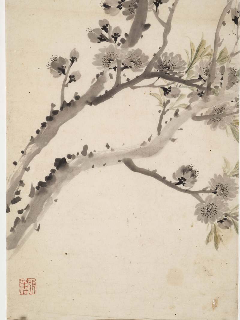 道光甲辰（1844年）作 张熊 桃花春艳 - 图17