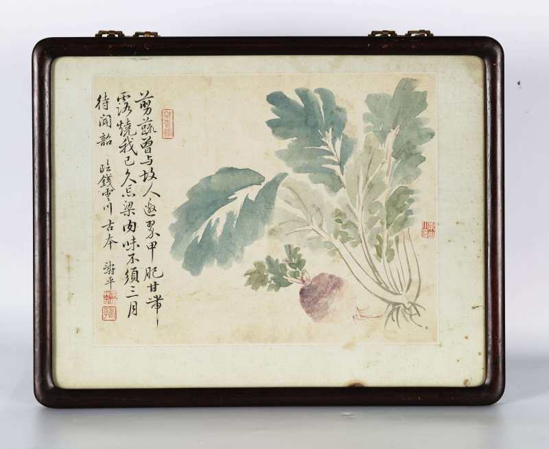 恽寿平（款） 花卉四帧 - 图11