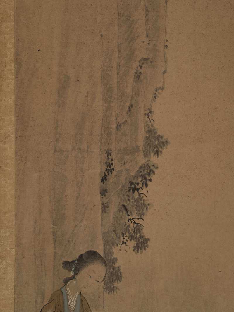 乙亥（1815年秋） 王崧 仕女四屏 - 图4
