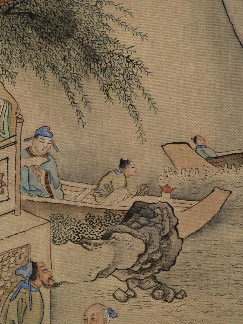 癸酉（1813年）作 汪圻（款）、姜壎、金雯 山水人物六帧 - 图49