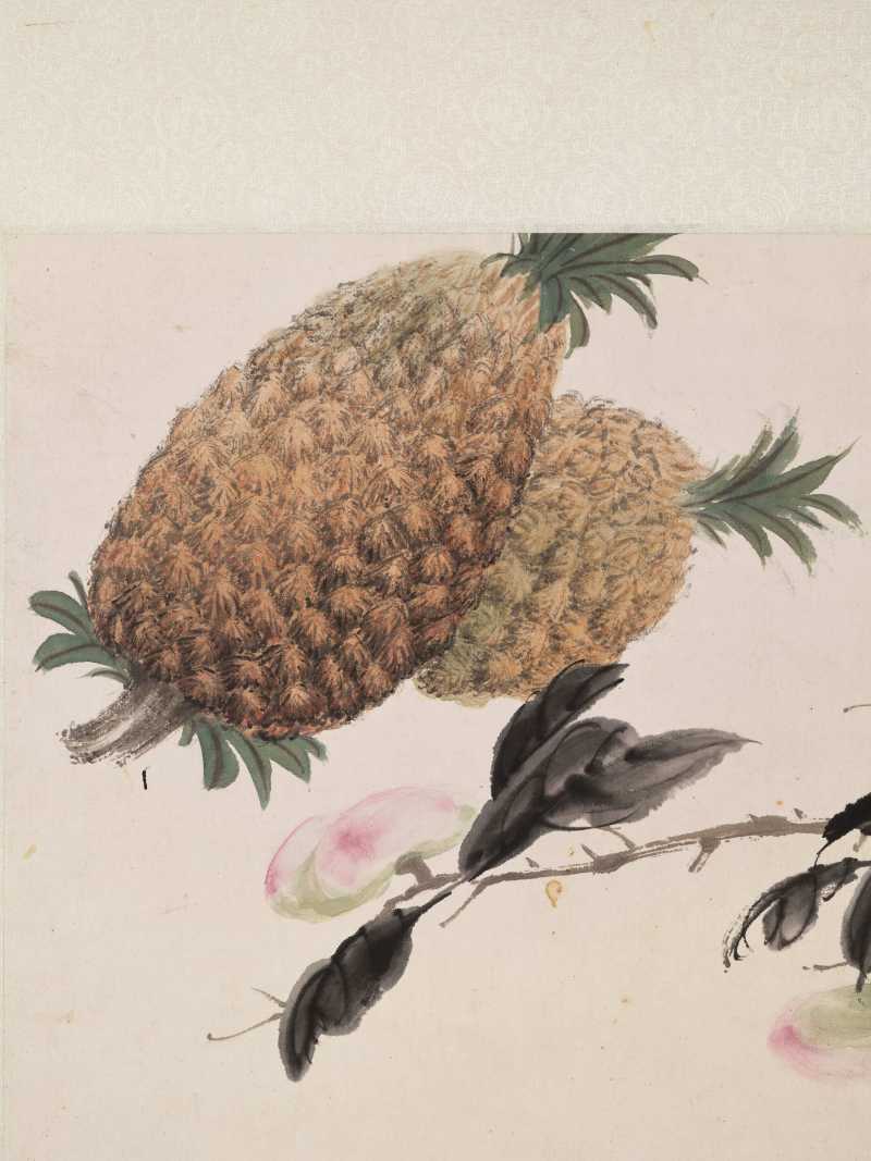 癸酉（1933年）、庚辰（1940年）、1941年作 朱文侯、叶潞渊、王师子等 各家花卉七帧 - 图30