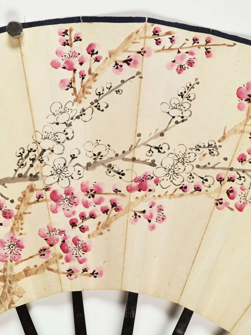 癸卯（1963年）作 阮性山 双色梅花·隶书 - 图5