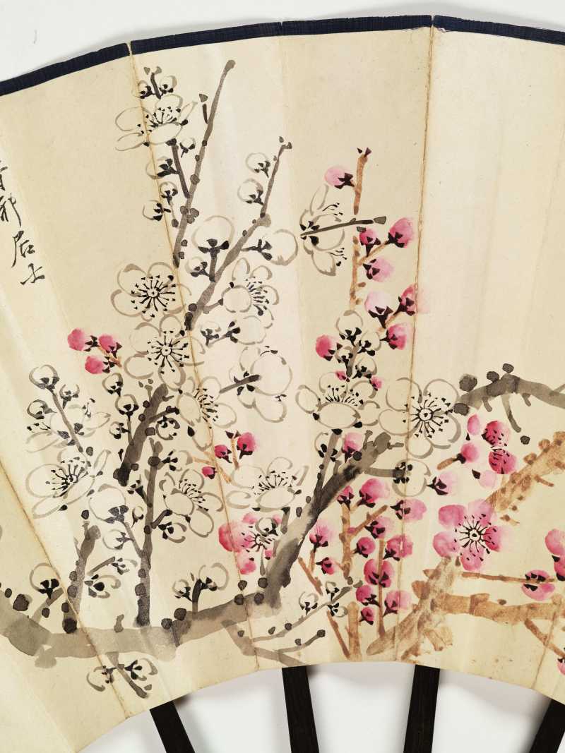 癸卯（1963年）作 阮性山 双色梅花·隶书 - 图6