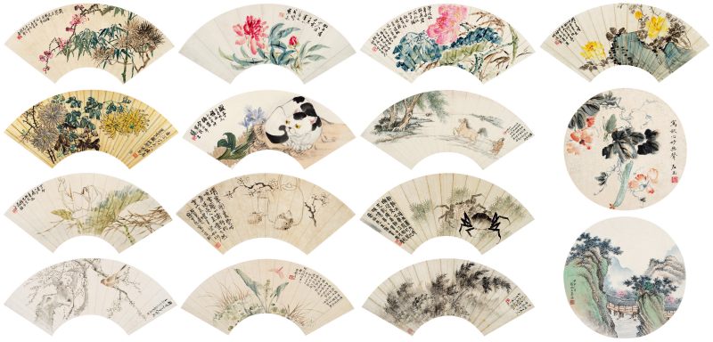 甲申（1944年）、甲寅（1914年）、癸未（1943年）、丙辰（1916）、 乙未（1895年）、辛卯（1891年）、丙子（1936年）、壬戌（1922年）、 甲子（1924年）、乙巳（1905年）、丁卯（1927年）、甲戌（1934年）作 王慕谯、顾颐等十五家 集锦十五帧