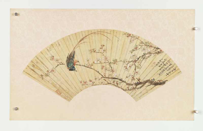 甲申（1884年）、壬午（1882年）、 壬子（1852年）作 舒浩、刘德六 花鸟三帧 - 图2