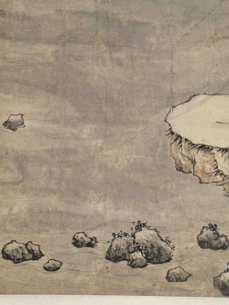 甲午（1834年）作 潘思牧（款） 仿戴文进关山积雪图通景六屏 - 图28