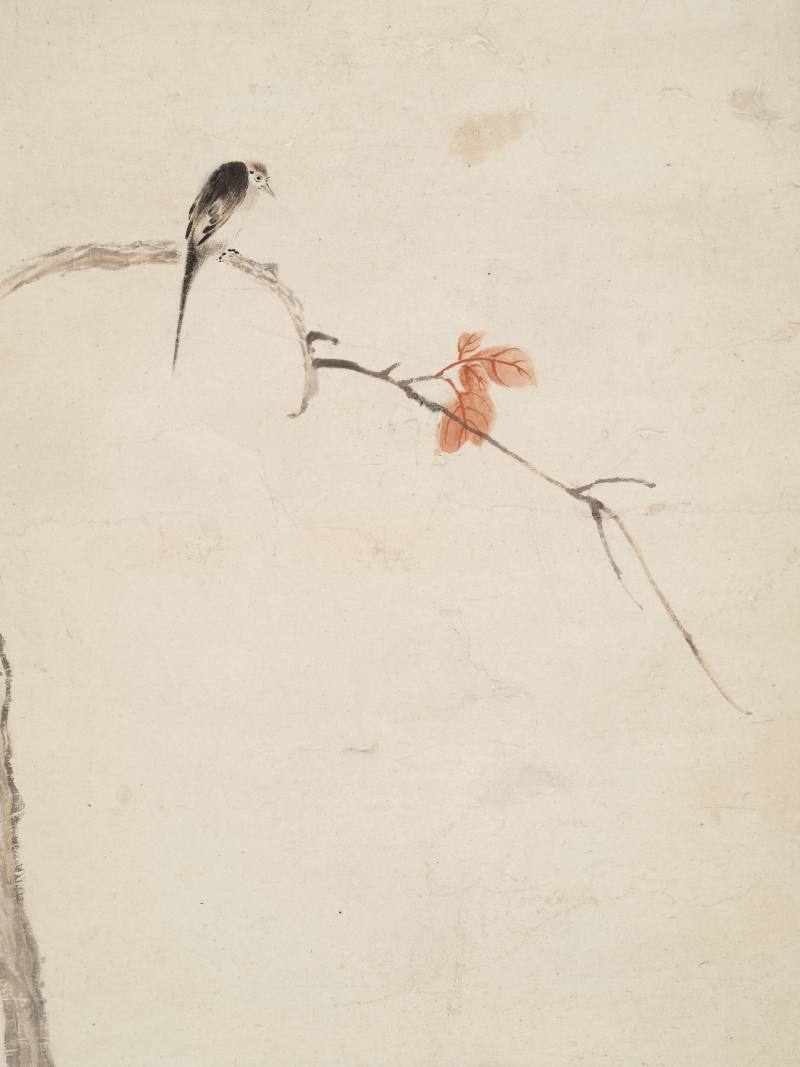 丁巳（1737年）作 华嵒（款） 枫飘禽讶图 - 图7