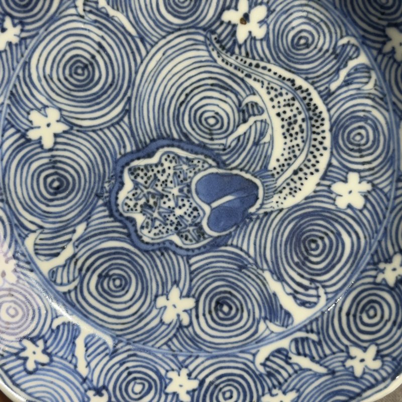 清康熙青花花卉纹盘 - 图5