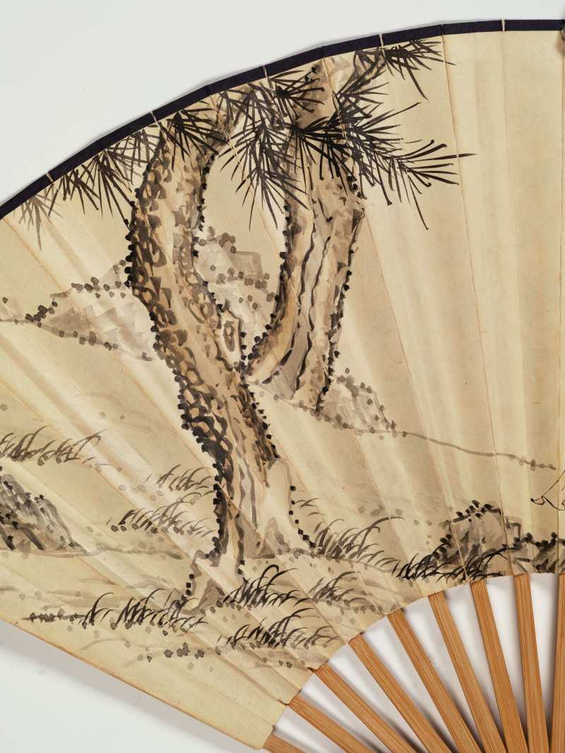 丁亥（1947年）作 卜孝怀、徐宗浩 松荫仕女·行书七言诗 - 图5