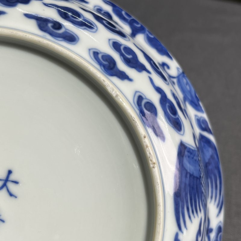 清光绪青花凤纹盖碗 - 图20