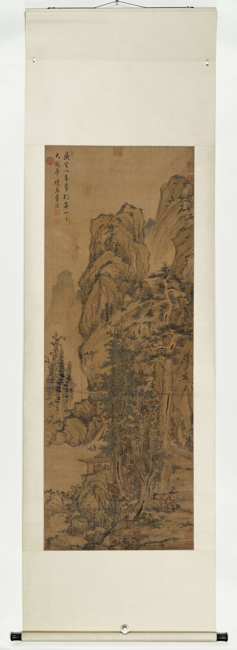 庚寅（1650年）作 蓝瑛（款） 松溪客话 - 图2