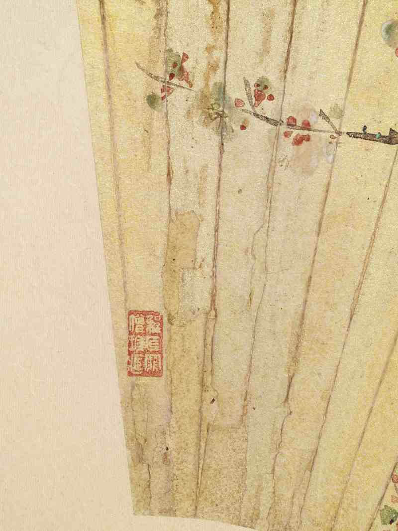 甲申（1884年）、壬午（1882年）、 壬子（1852年）作 舒浩、刘德六 花鸟三帧 - 图5