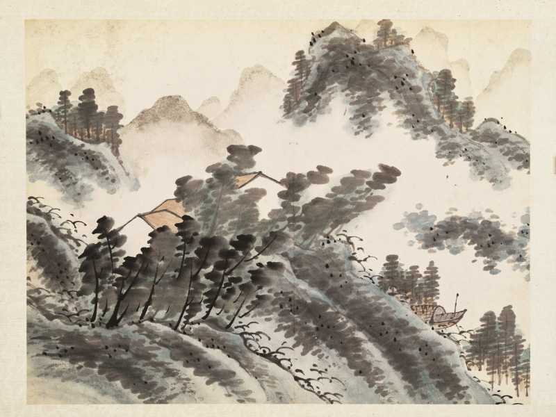 道光丙申（1836年）作 顾鹤庆（款） 仿赵大年笔意山水册 - 图14