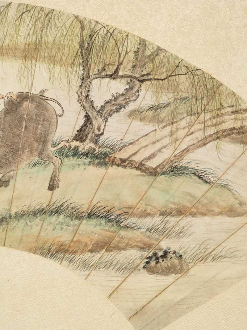 甲申（1944年）、丙戌（1946年）作 陈达、尤小云 山水二帧 - 图13