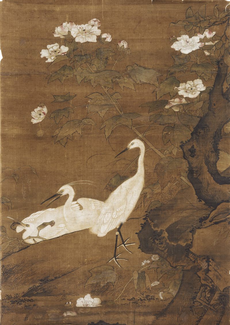 佚名 芙蓉白鹭