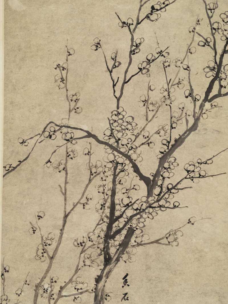嘉庆丁丑（1817年）作 汤贻汾 墨梅图 - 图3