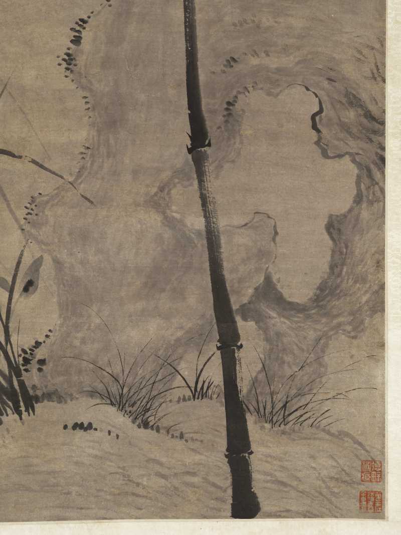 辛未（1691年）作 石涛（款） 双清 - 图7