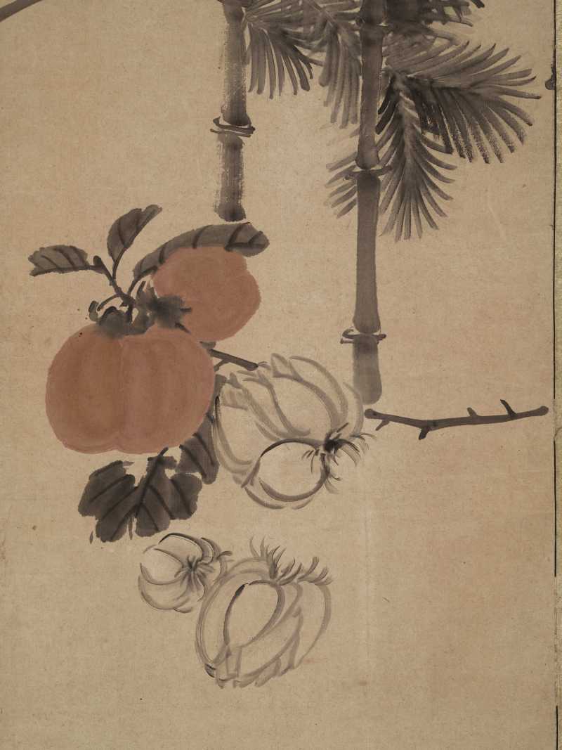 任薰 花卉四屏 - 图24